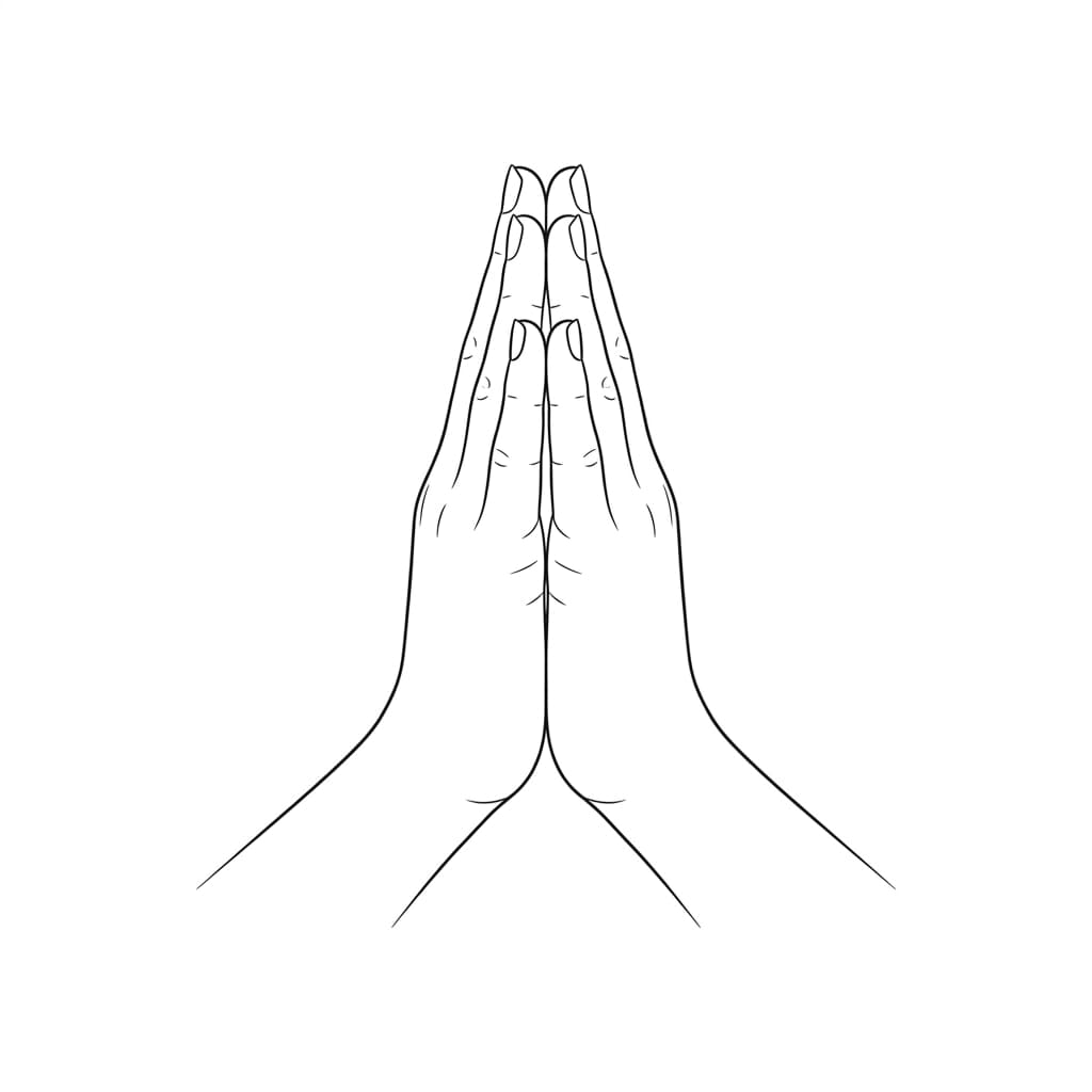 Namaste Greeting Illustration