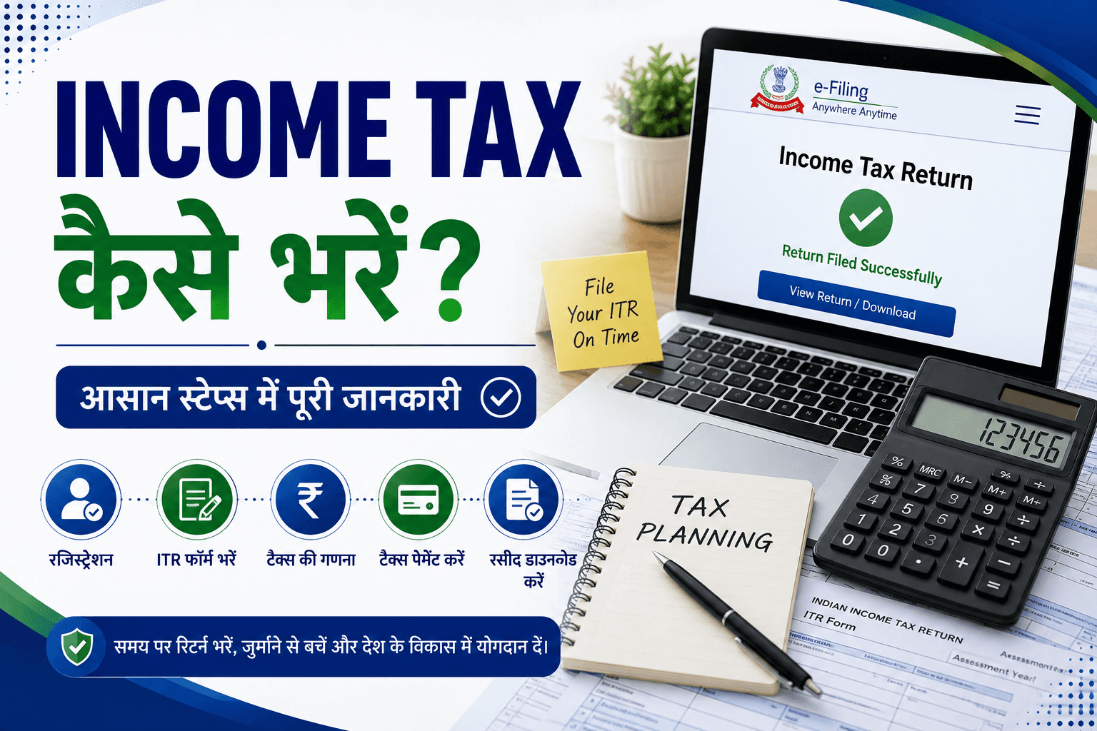इनकम टैक्स रिटर्न (ITR) क्या होता है तथा ऑनलाइन ITR कैसे भरें?